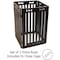 Arf Pets Free Standing Wood Dog Gate with Walk Through Door, Expands Up to 80" Wide, 31.5" High APDGWD4P - alternate 7